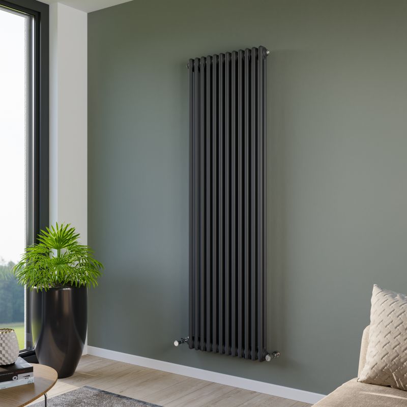 Eucotherm Phoenix 2 Column Radiator Vertical Anthracite