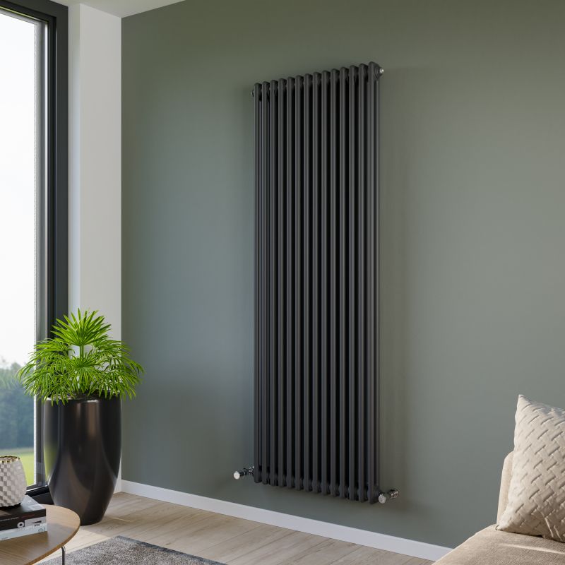 Eucotherm Phoenix 2 Column Radiator Vertical Anthracite