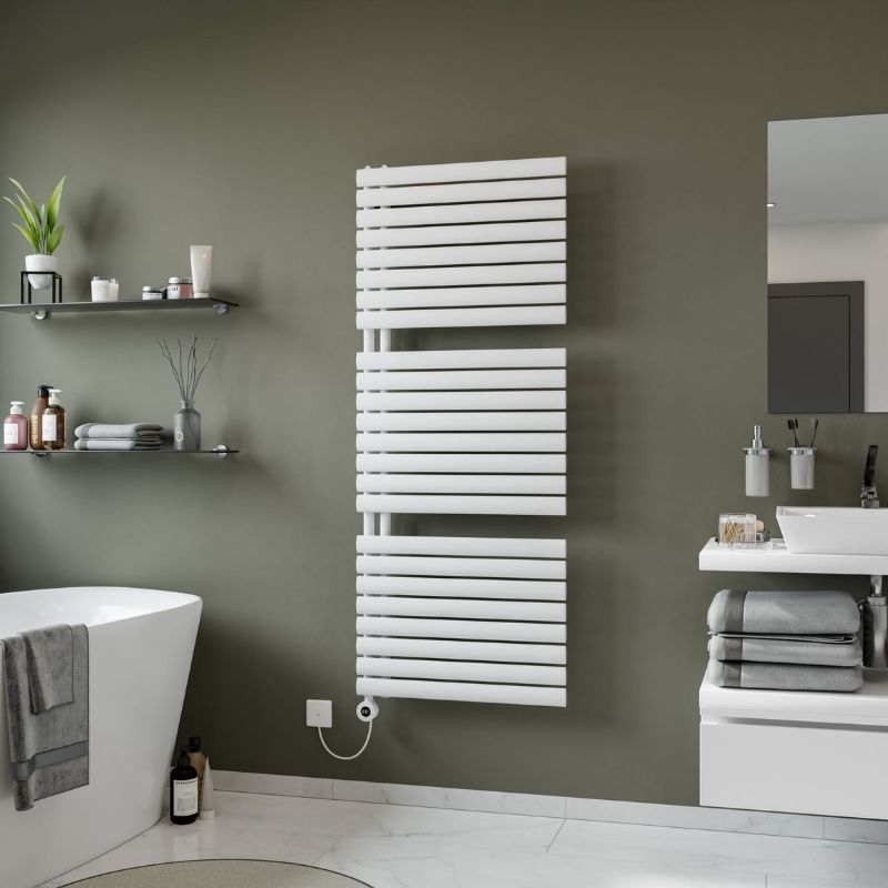 Eucotherm Nova Trium Electric Ladder Towel Radiator with WiFi Control 
