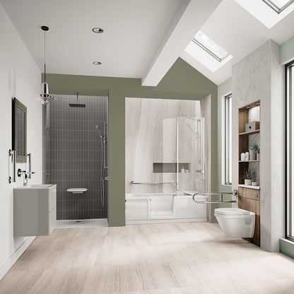 Mantaleda Kineduo Walk-In Shower Bath with Fold-Down Seat