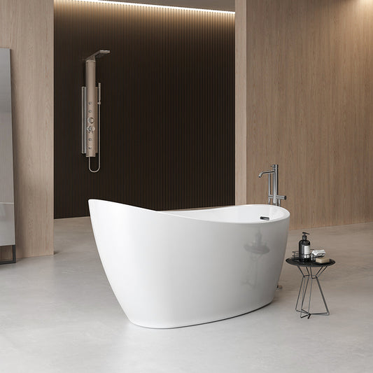 Charlotte Edwards Proteus Contemporary Slipper Bath In Gloss White
