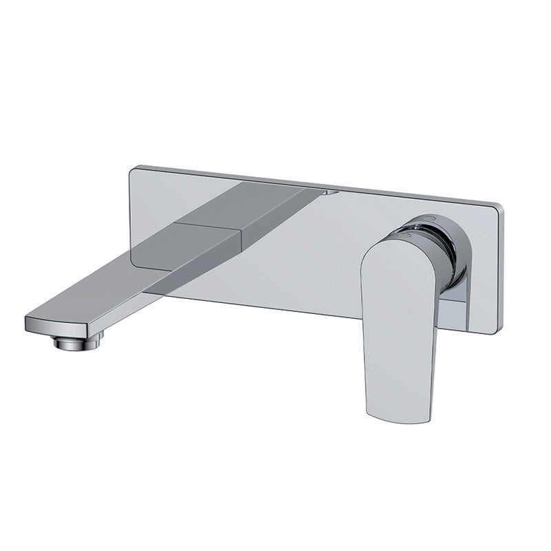 RAK Ceramics RAK-Blade Wall Mounted Basin Mixer with Back Plate Premium Brass Build