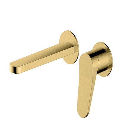 RAK-Petit Round Wall Mounted Single Lever Basin Mixer Solid Brass Construction
