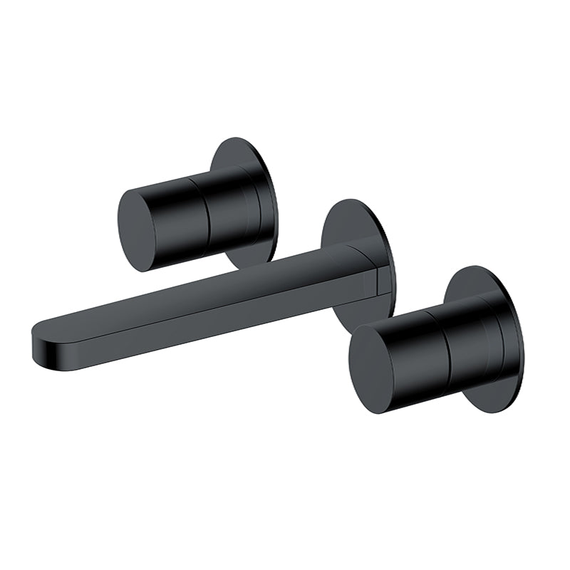 RAK-Petit Round Wall Mounted 3 Hole Basin Mixer Elegant Aesthetic