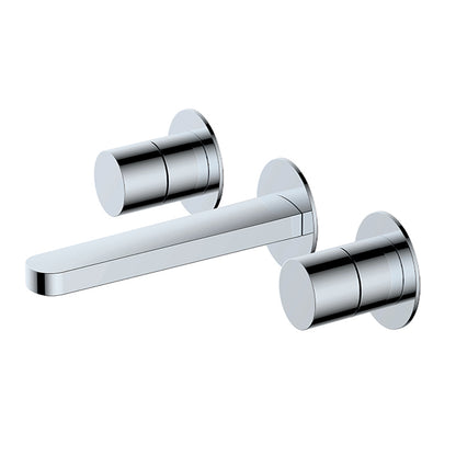 RAK-Petit Round Wall Mounted 3 Hole Basin Mixer Elegant Aesthetic
