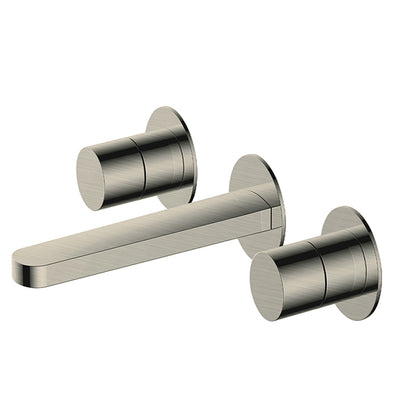RAK-Petit Round Wall Mounted 3 Hole Basin Mixer Elegant Aesthetic