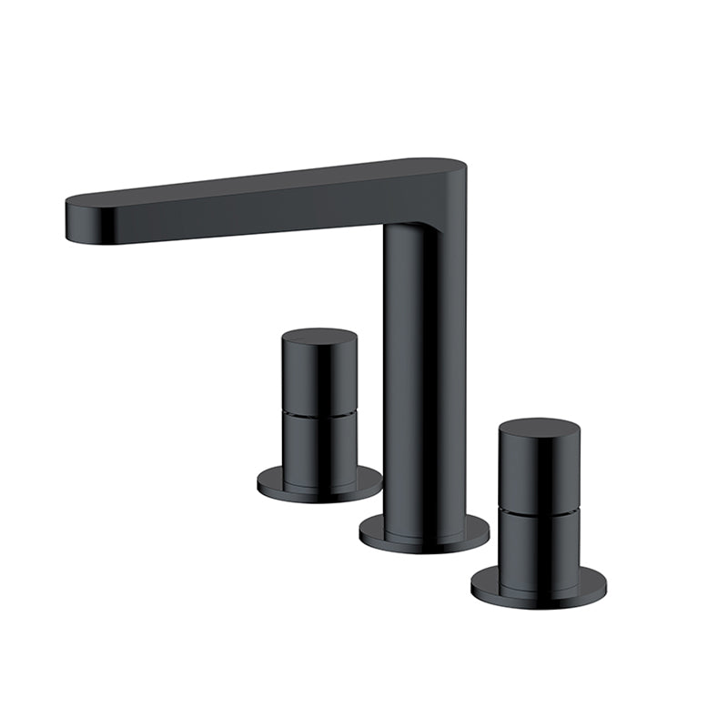 RAK-Petit Round Deck Mounted 3 Hole Basin Mixer Premium Tap Build