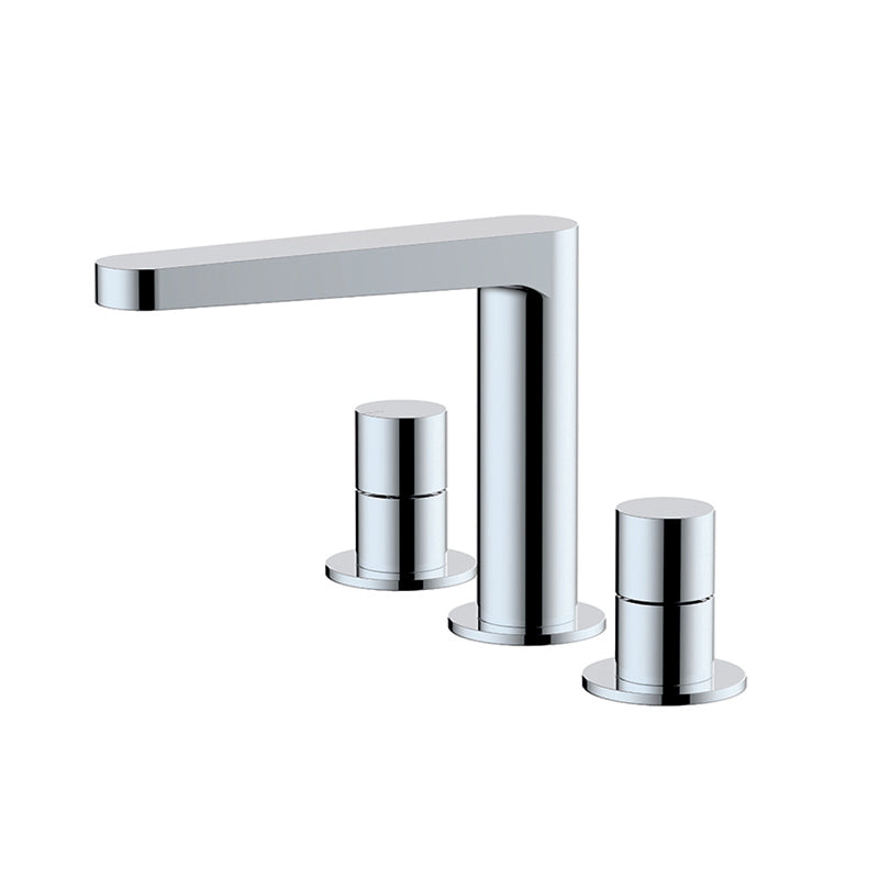RAK-Petit Round Deck Mounted 3 Hole Basin Mixer Premium Tap Build