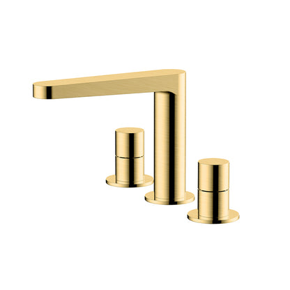 RAK-Petit Round Deck Mounted 3 Hole Basin Mixer Premium Tap Build