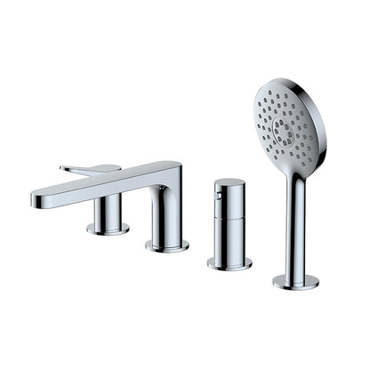 RAK-Petit Round 4 Hole Deck Mounted  Premium Bath Shower Mixer