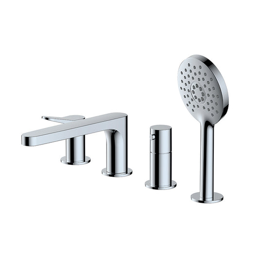 RAK-Petit Round 4 Hole Deck Mounted  Premium Bath Shower Mixer