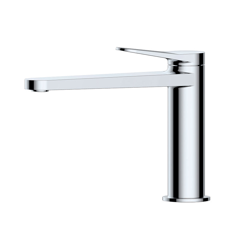 RAK-Petit Round Mid Height Basin Mixer Single Lever Operation Build Tough