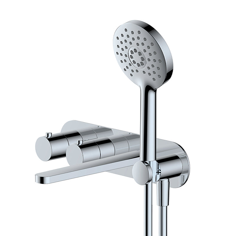 RAK-Petit Round Wall Mounted Thermostatic Bath Mixer Four-Control Configuration