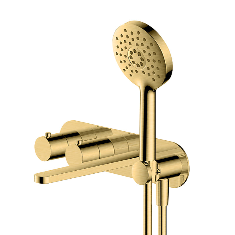 RAK-Petit Round Wall Mounted Thermostatic Bath Mixer Four-Control Configuration