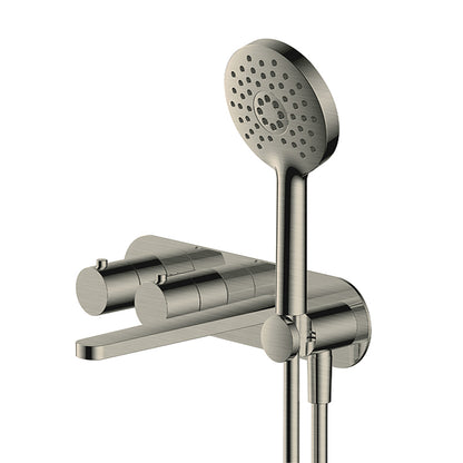 RAK-Petit Round Wall Mounted Thermostatic Bath Mixer Four-Control Configuration