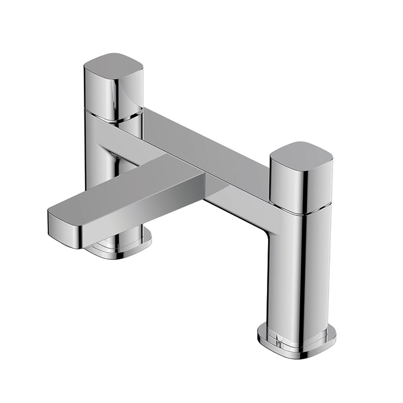 RAK-Petit Square Deck Bath Filler Elegant Design Solid Brass Construction