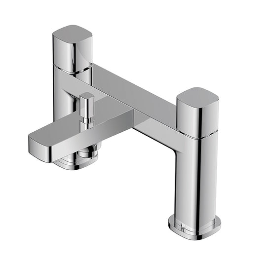 RAK-Petit Square Deck Bath Shower Mixer High-Quality Solid Brass
