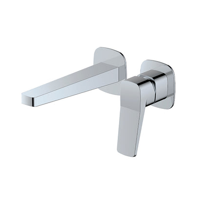 RAK-Petit Square Wall Mounted Single Lever Basin Mixer Solid Brass Construction