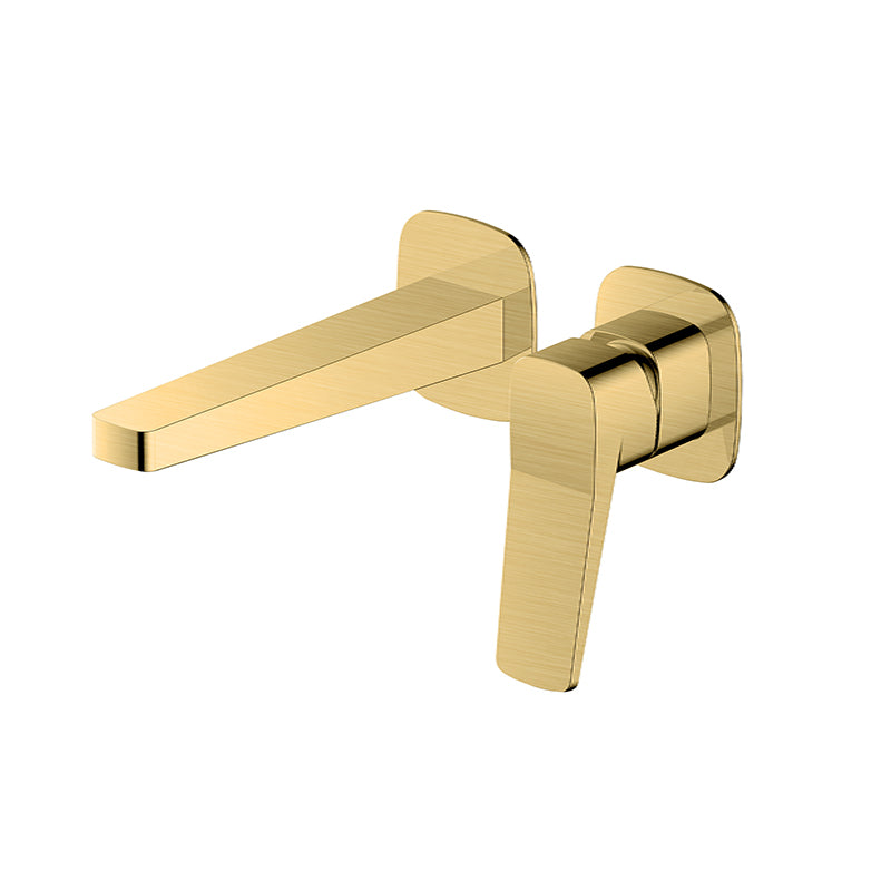 RAK-Petit Square Wall Mounted Single Lever Basin Mixer Solid Brass Construction