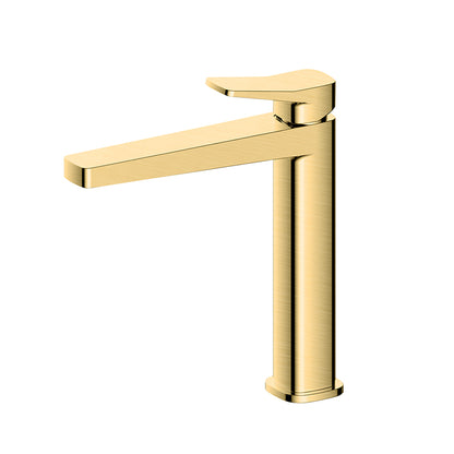 RAK-Petit Square Mid Height Basin Mixer Premium Solid Brass Build