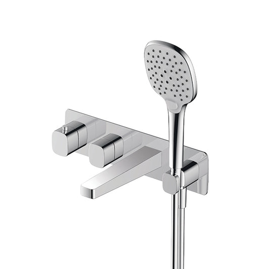 RAK-Petit Square Wall Mounted Thermostatic Bath Mixer Enhanced Comfort