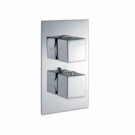 RAK-Showering Single Outlet 2 Handle Thermostatic Shower Valve Minimalist