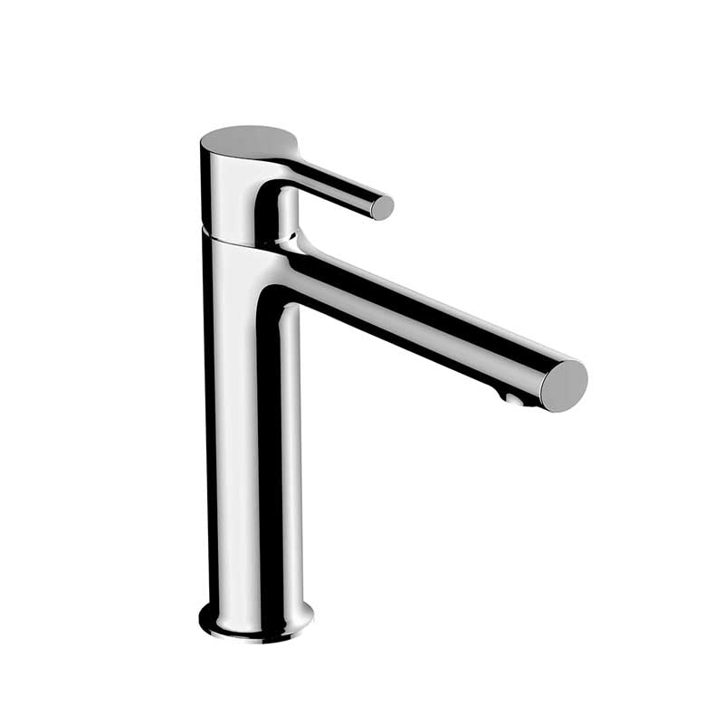 RAK-Sorrento Mid Height Basin Mixer Contemporary Round Profile Solid Brass