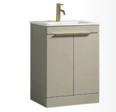Tailored Bathrooms Sora 600mm Two Door F/S Vanity & Ceramic Basin