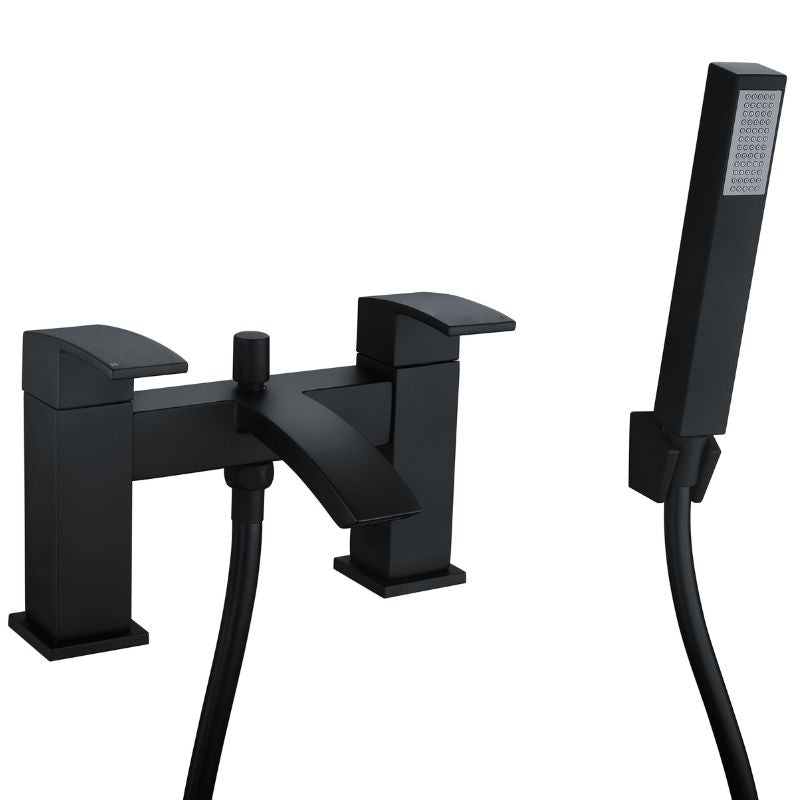 Tailored Bathroom Brecon Bath Shower Mixer Tap And Handset In Black