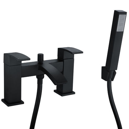 Tailored Bathroom Brecon Bath Shower Mixer Tap And Handset In Black