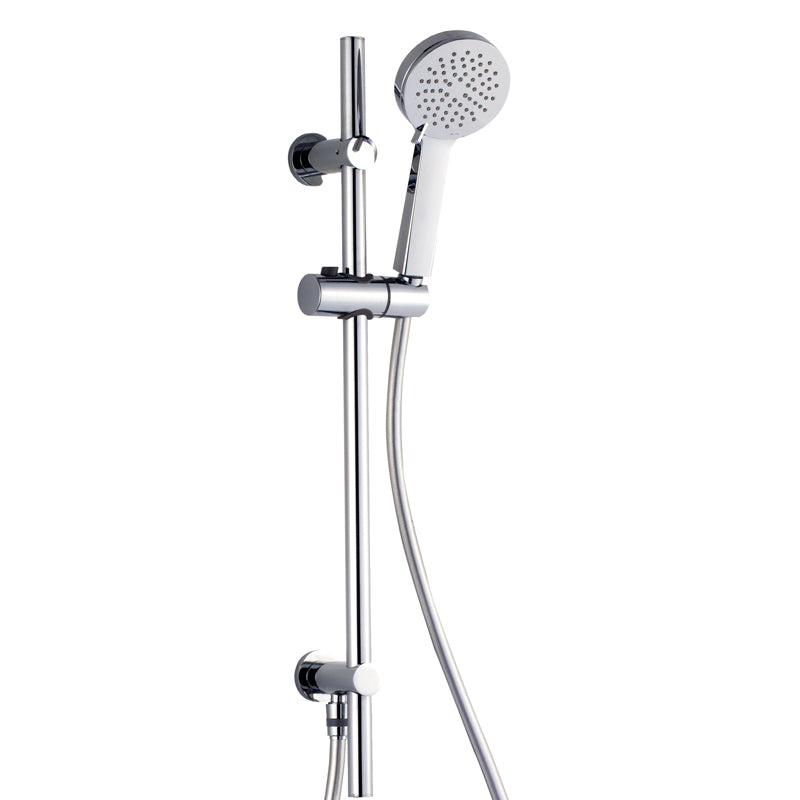 RAK Round Slide Rail Kit with 3 Function Hand Shower & Integral Wall Outlet