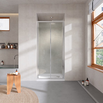 TB Shower Doors Bifold 6mm Toughened Safety Glass