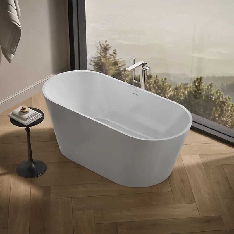 Evok Oval Freestanding Bathtub In White