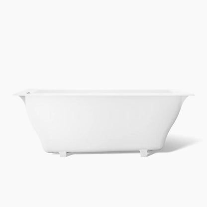 Tea-for-two Rectangle Integrated Bathtub