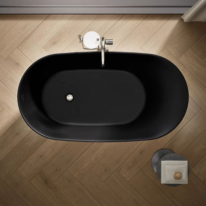 Brazn Charcoal Freestanding BathTub