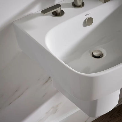 Modern Life Rectangular Wall-Mount Bathroom Sink