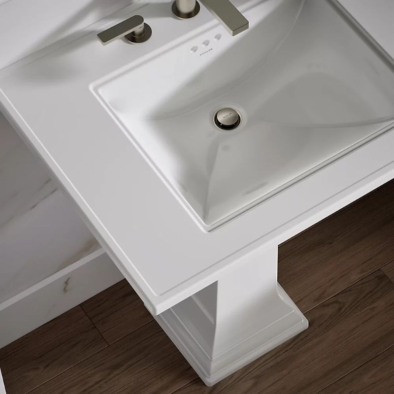 Memoirs Stately Rectangular Pedestal Bathroom Sink