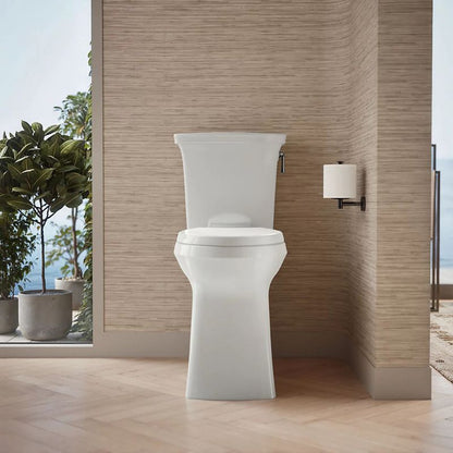 Corbelle Tall Two-Piece Elongated Toilet With Skirted Trapway