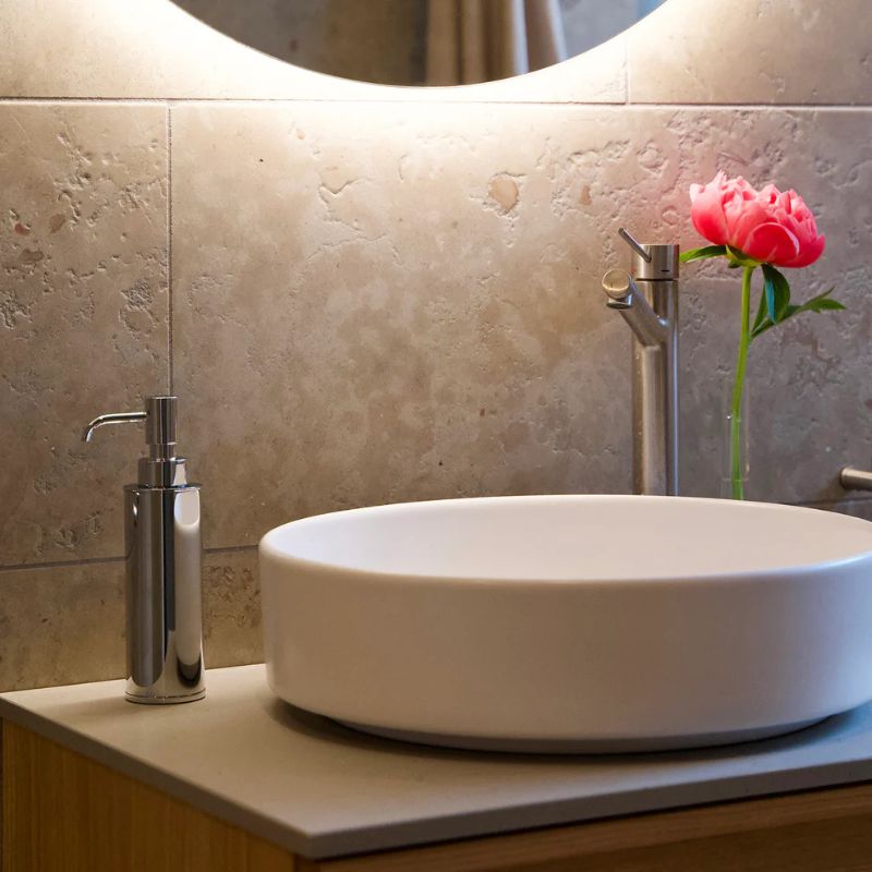 Smedbo OUTLINE Freestanding Soap Dispenser In Polished Chrome