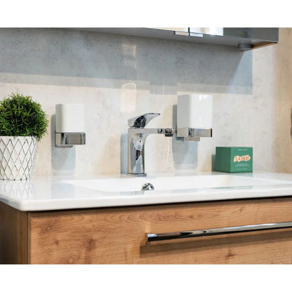 Smedbo ICE Wall-Mounted Soap Dispenser & Holder In Polished Chrome