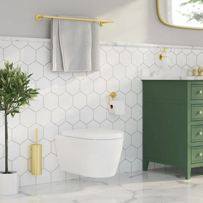 Smedbo HOME Wall-Mounted Toilet Brush In Solid Brass