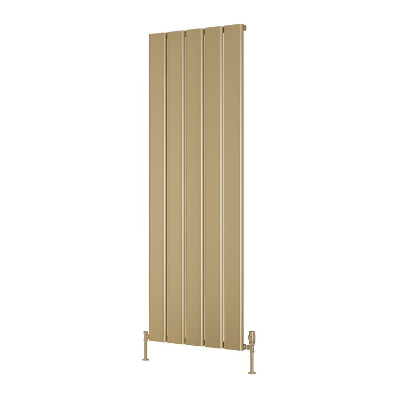 Reina Caldaro 1800mm Vertical Aluminium Radiator Brass Finish