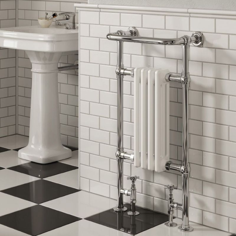 Reina Alicia Traditional Mild Steel Central Heating Towel Radiator