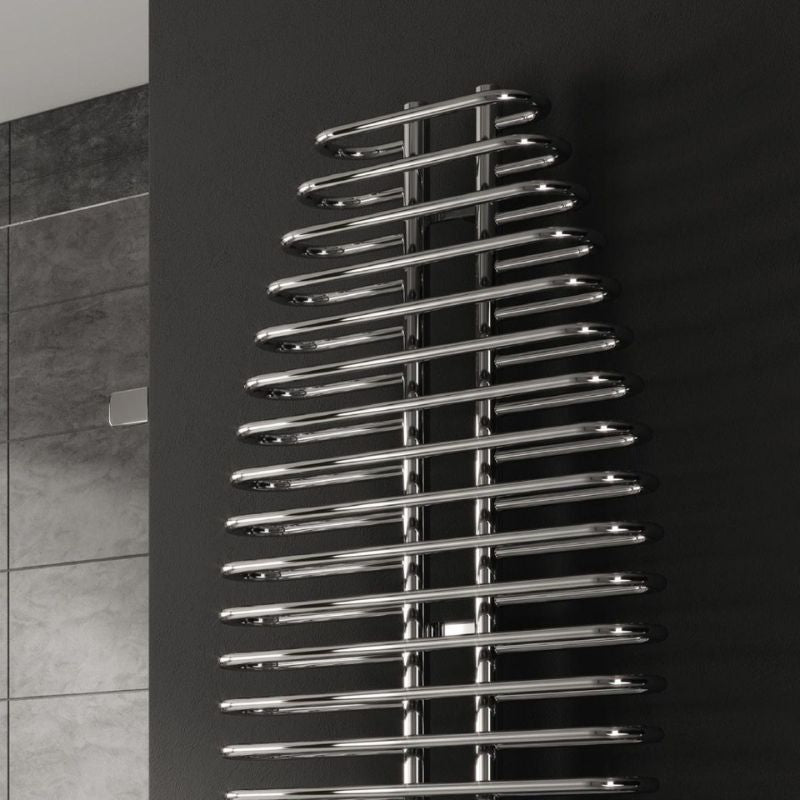 Reina Teano Modern Mild Steel Dual Fuel Towel Radiator