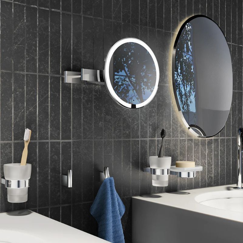 Smedbo OUTLINE LED Shaving/Make-up Mirror 7x Magnification