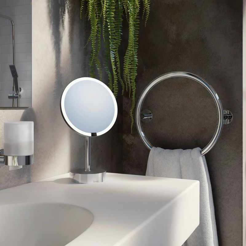 Smedbo DRY Circle Electric Towel Warmer In Polished Stainless Steel