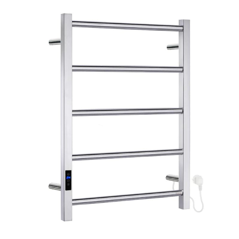 Smedbo DRY Electric Stainless Steel Towel Warmer In Matte Black Finish (689 × 500mm)