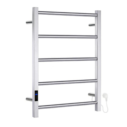 Smedbo DRY Electric Stainless Steel Towel Warmer In Matte Black Finish (689 × 500mm)
