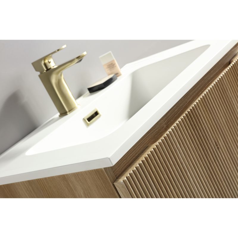 Tailored Flauto Wall Hung Vanity Unit with Matte Basin 800mm | 2 Sizes, 1 Colour