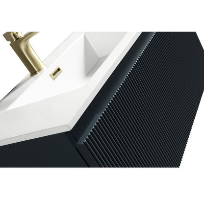 Tailored Flauto Wall Hung Vanity Unit with Matte Basin 800mm | 2 Sizes, 1 Colour